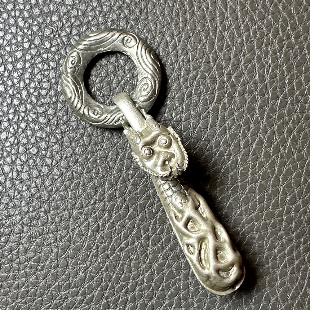 Rare Vintage Metal Dragon Clasp